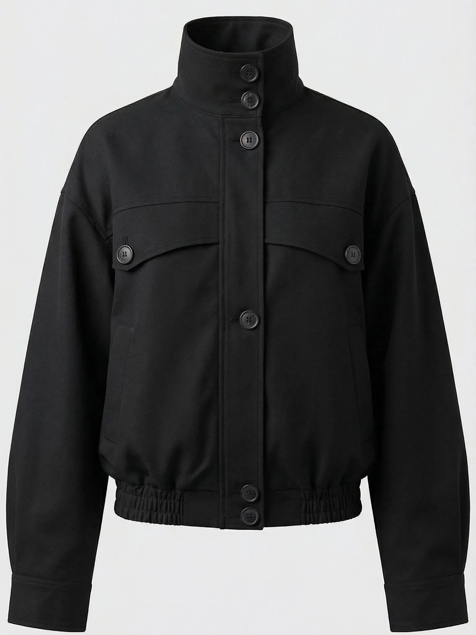 NORI BOMBER JACKET - BLACK - Image 7