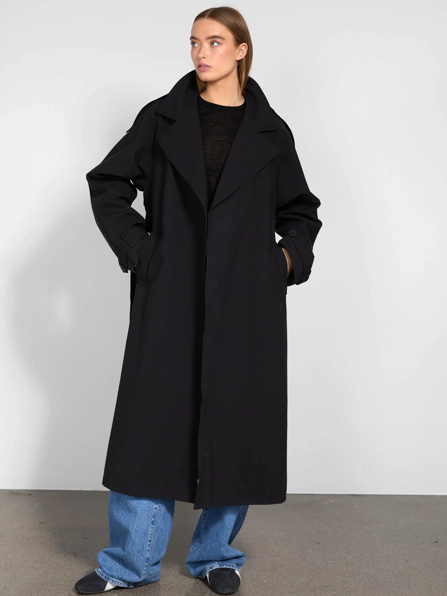 RICO CANVAS COAT - BLACK - Image 2