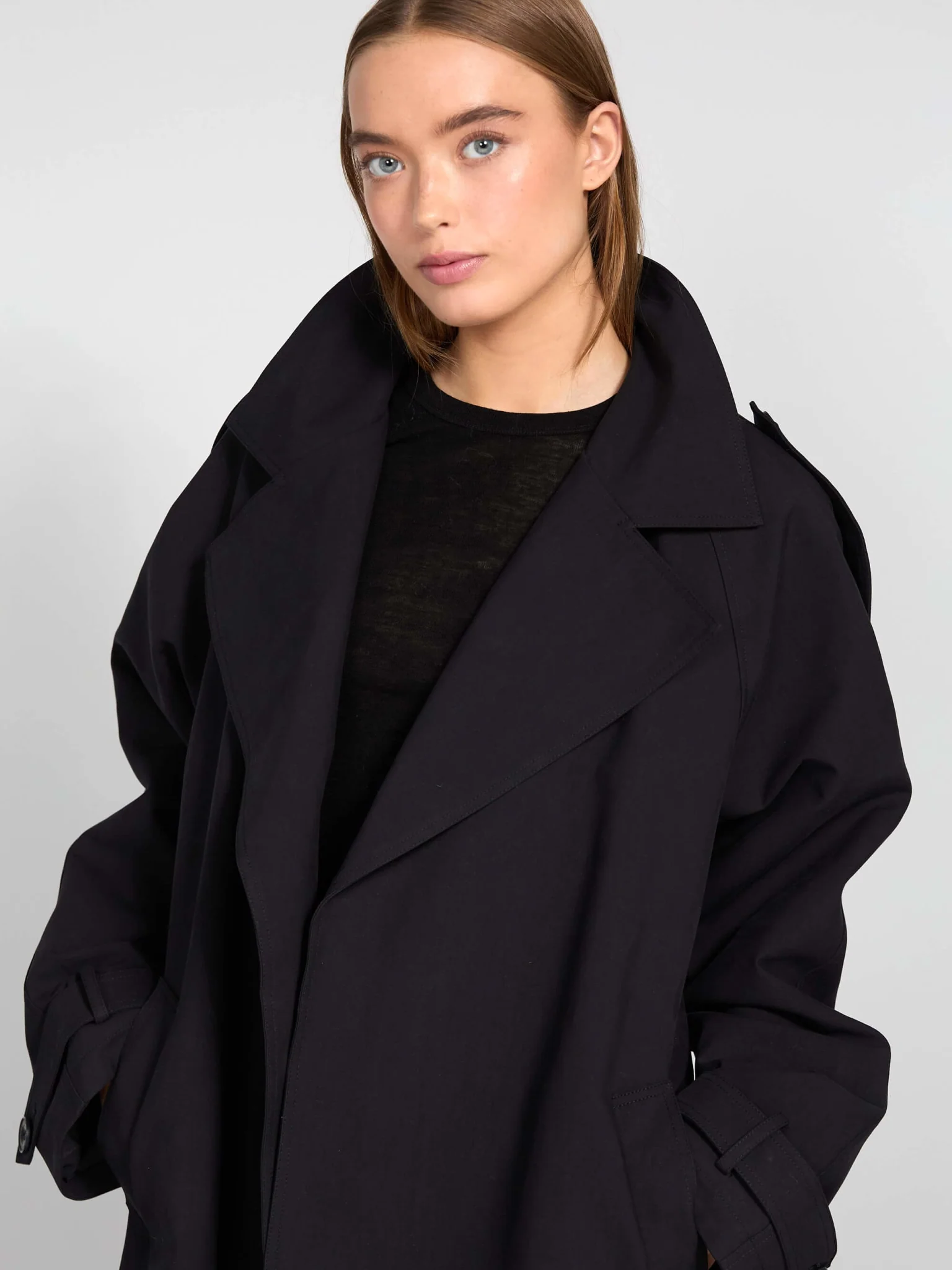 RICO CANVAS COAT - BLACK - Image 3