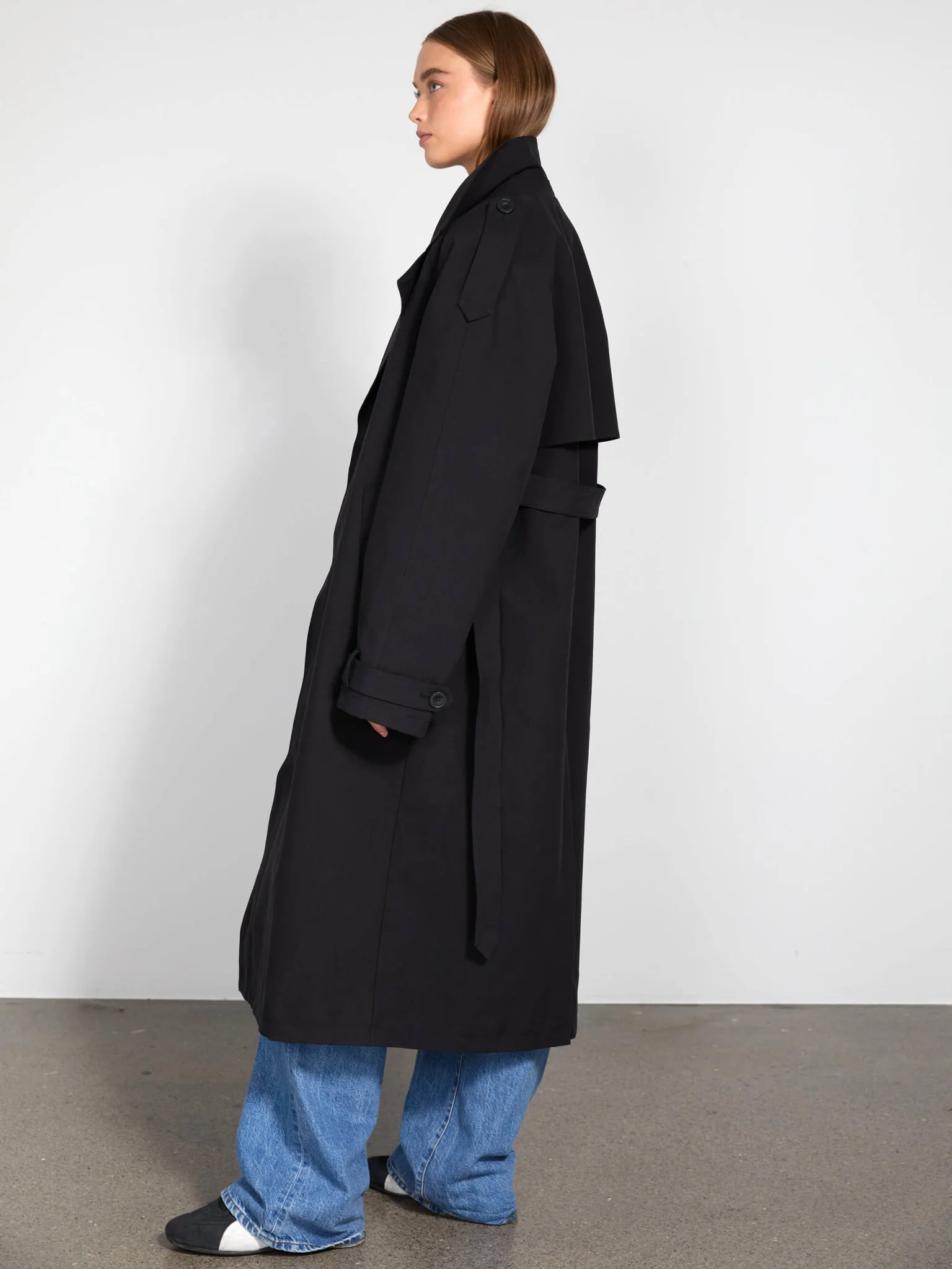 RICO CANVAS COAT - BLACK - Image 4