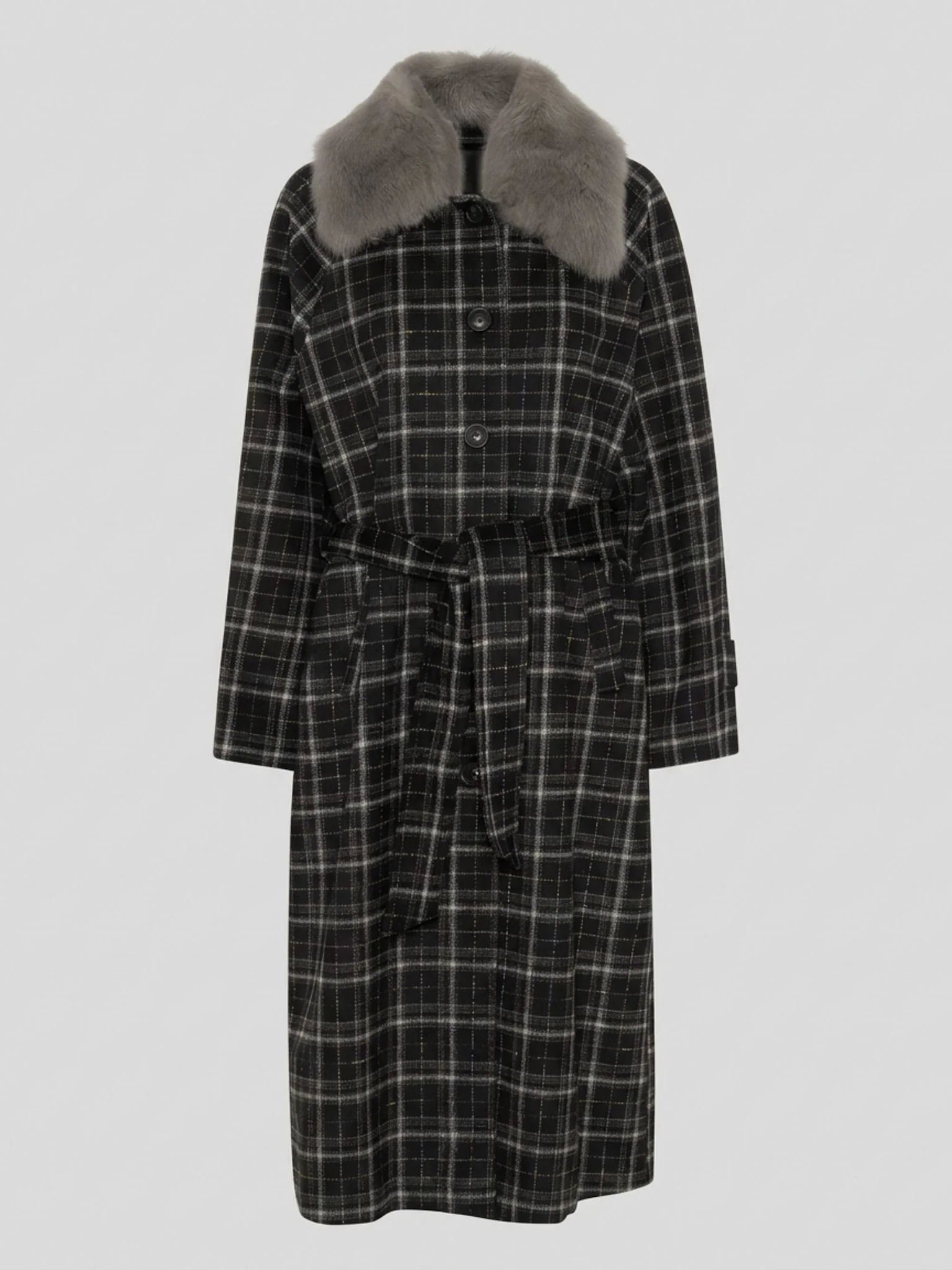 SASCHA COAT - BLACK PATTERN