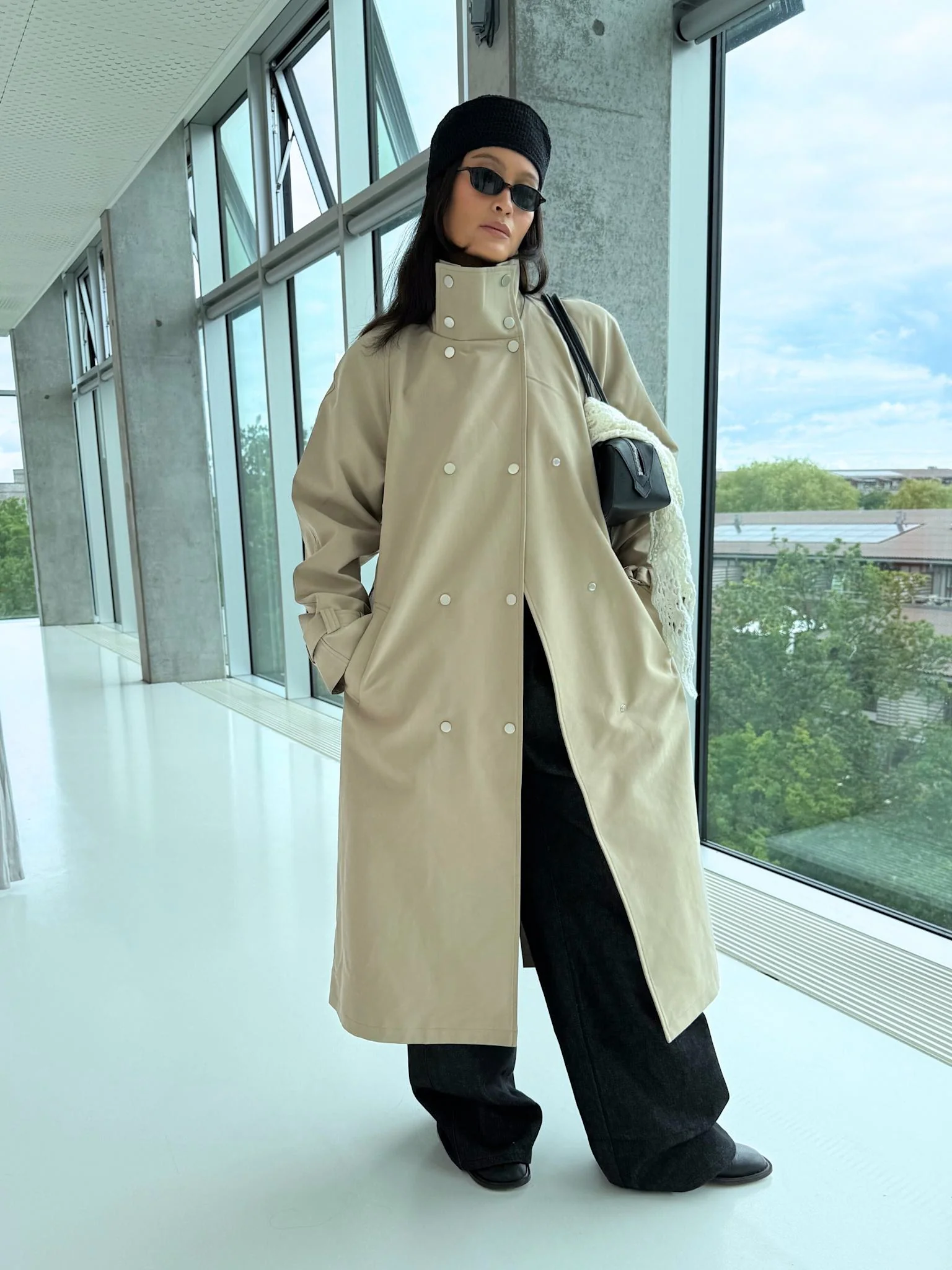 SKYLER CANVAS COAT - BEIGE - Image 5