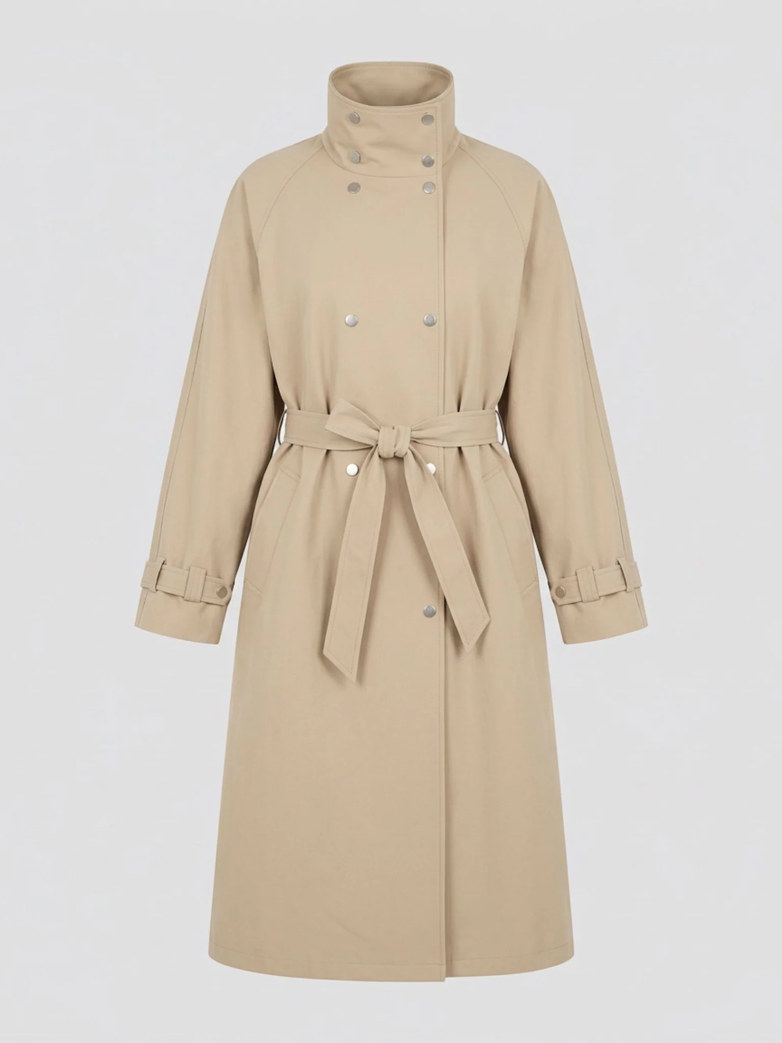 SKYLER CANVAS COAT - BEIGE - Image 7