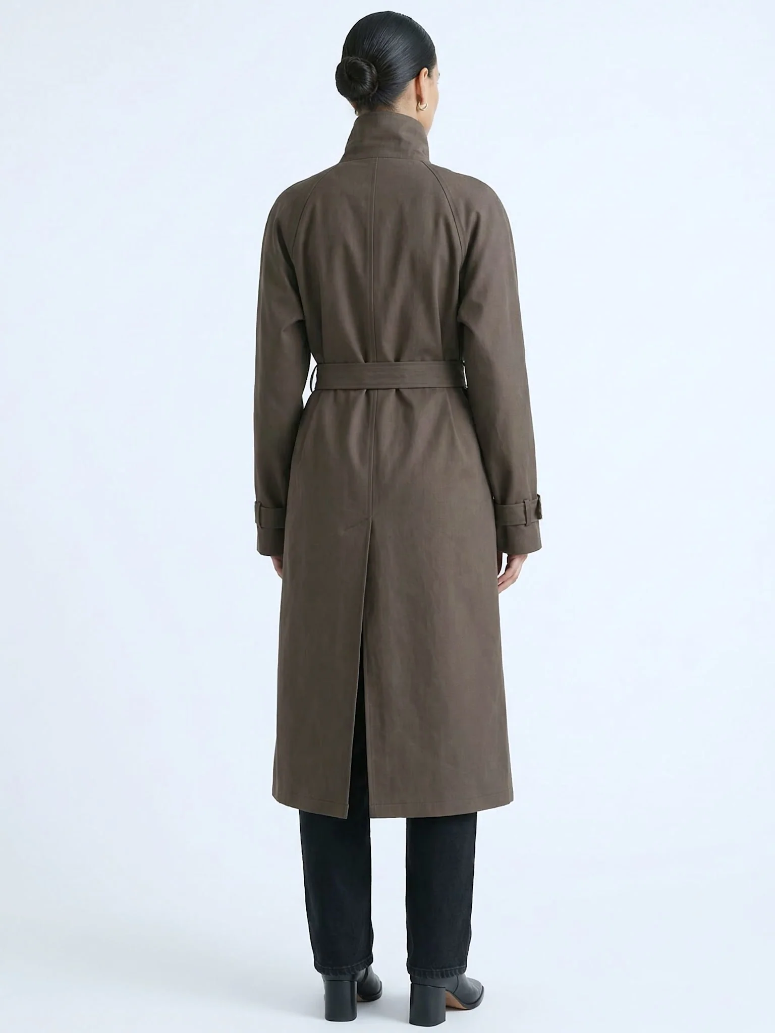 SKYLER CANVAS COAT - BROWN - Image 3