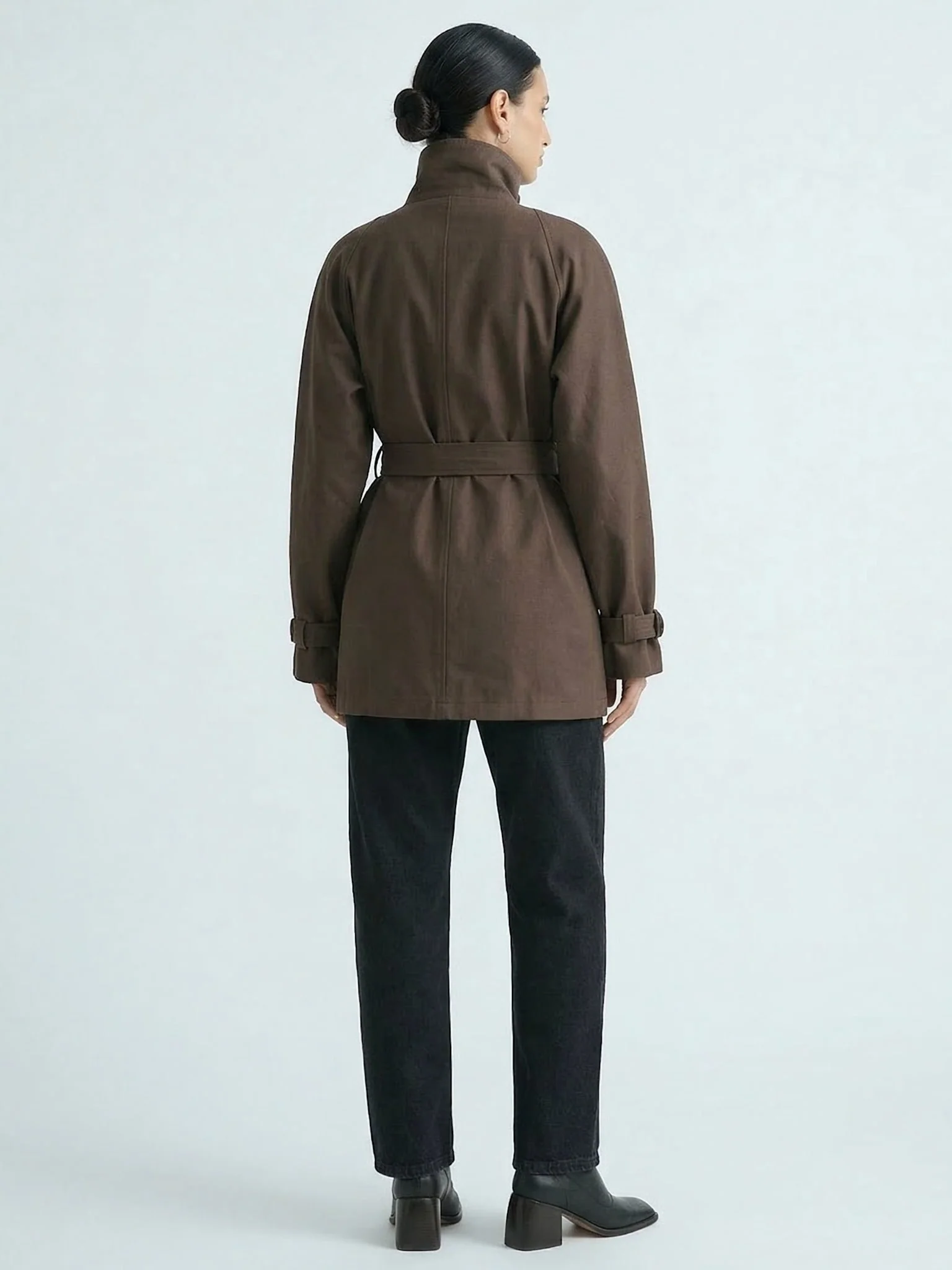 SKYLER CANVAS JACKET - BROWN - Image 3