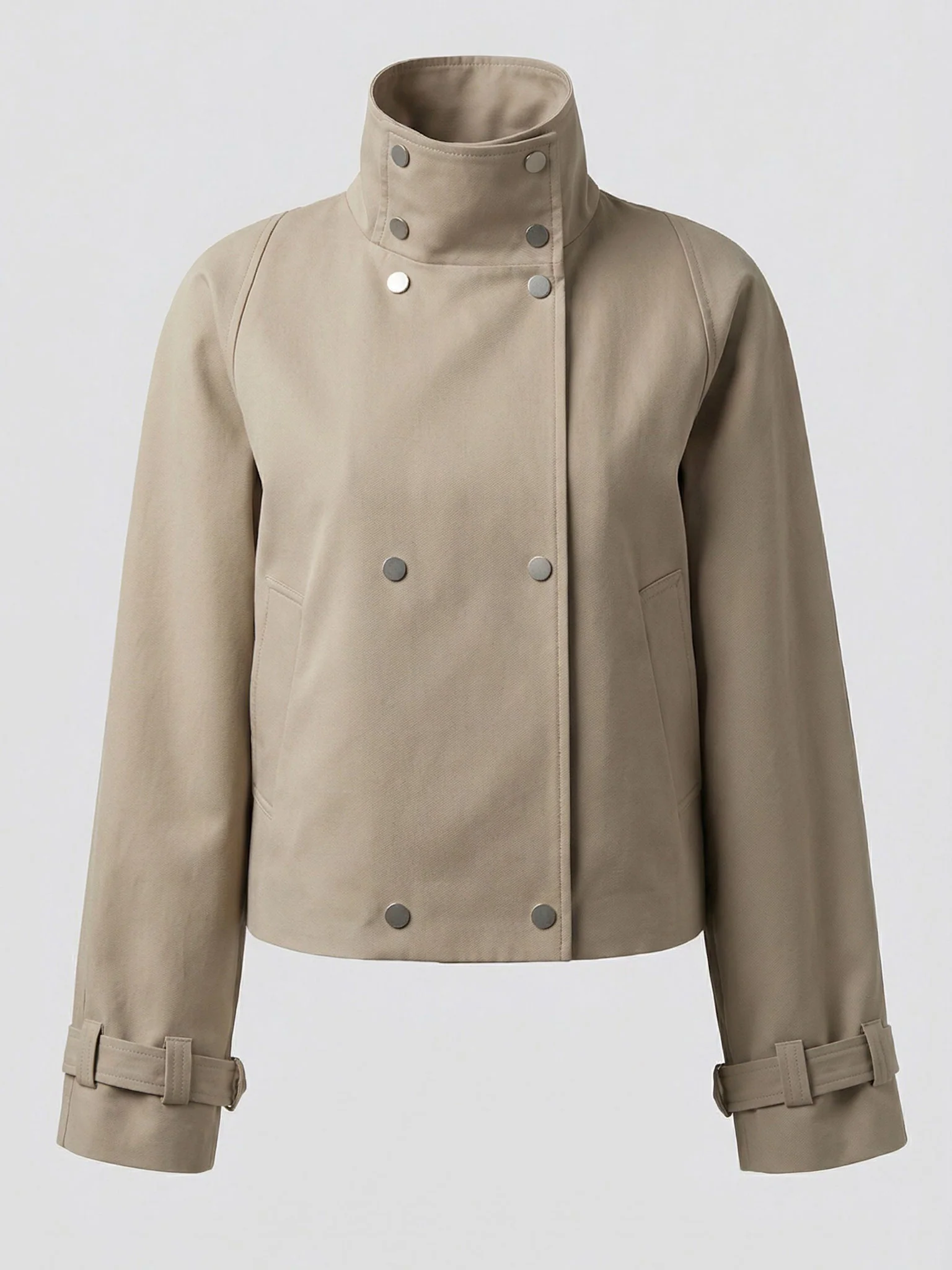 SKYLER CROPPED JACKET - BEIGE - Image 6