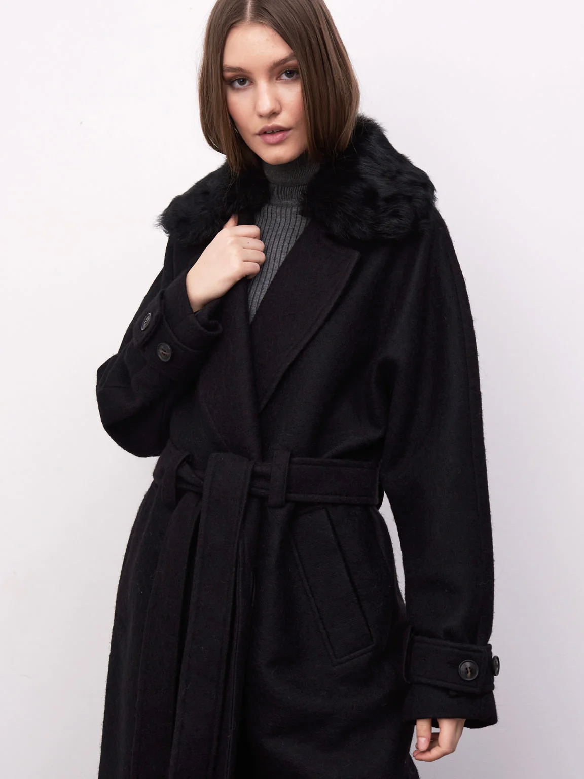 SOFIA COAT - BLACK - Image 2