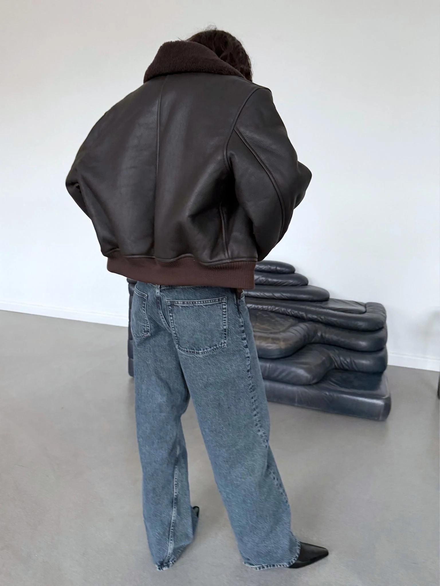 SOHO BOMBER - DARK BROWN - Image 4