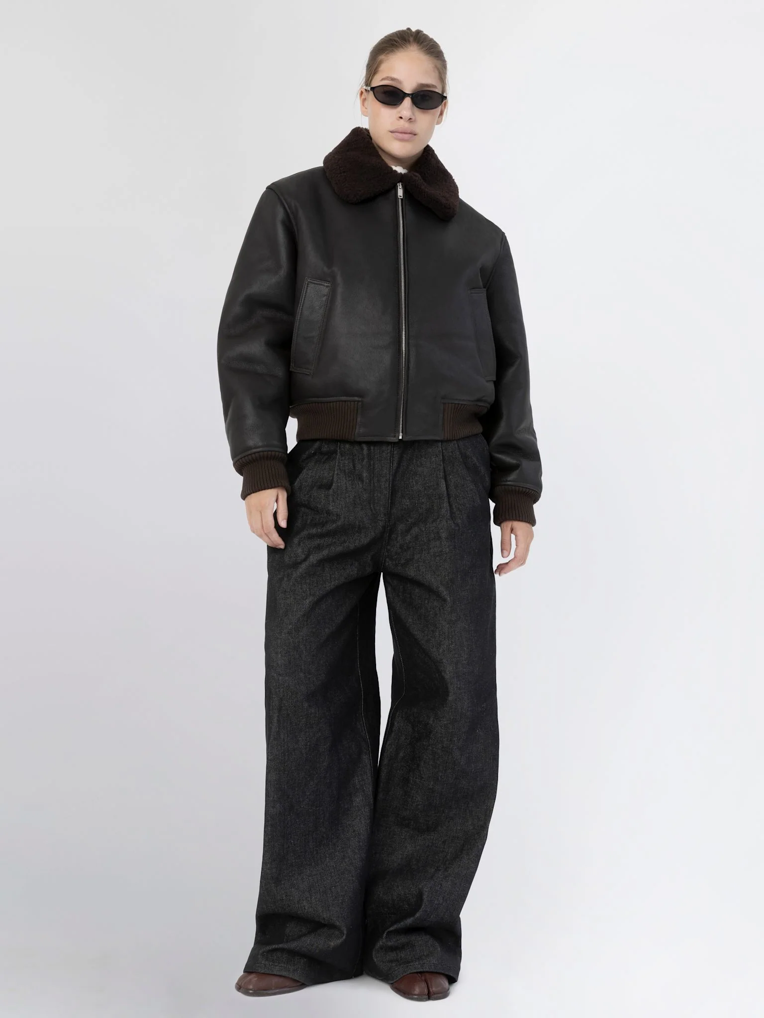 SOHO BOMBER - DARK BROWN - Image 5
