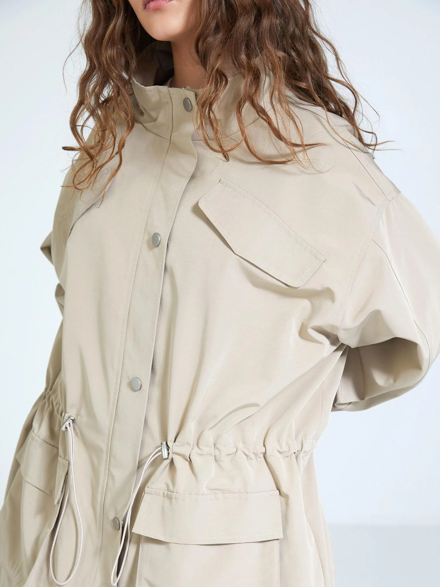 TRACY TECH JACKET - BEIGE - Image 3