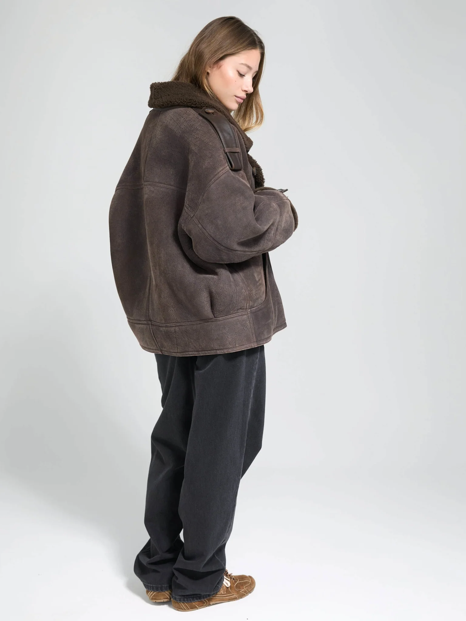 ZOE JACKET - DARK BROWN - Image 4